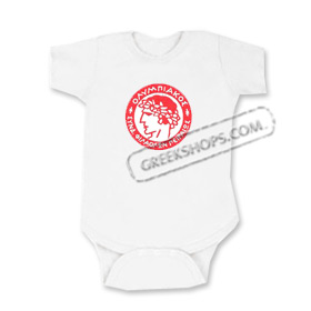 Olympiakos Greek Sports Team Romper for Babies