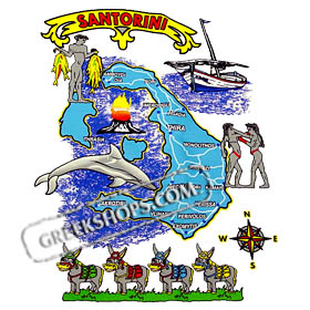 Santorini Island Tshirt