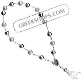 Sterling Silver Worrybeads Style 003