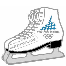 Torino 2006 Figure Skates Pin