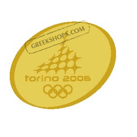 Torino 2006 Gold 2-tone Oval Pin