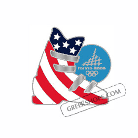 Torino 2006 USA Ski Boot Pin