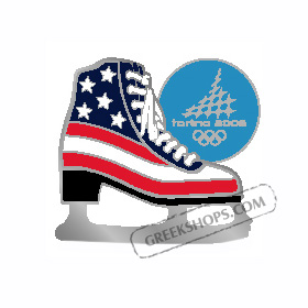 Torino 2006 USA FIgure Skate Pin