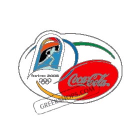 Torino 2006 Coca Cola Torch Run Logo Pin