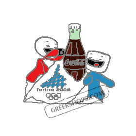 Torino 2006 Coca Cola Mascots Pin