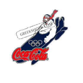Torino 2006 Coca Cola Bobsled Bear Pin