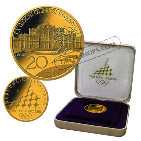 Torino 2006 20 Euro Porte Palatine Gold Proof