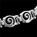The Ariadne Collection - Sterling Silver Bracelet - Small Swirl Motif Links (5mm)