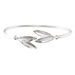 The Elaia Collection - Sterling Silver Bracelet - Olive Leaf Pair