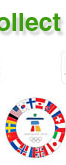 Vancouver Olympics Canada 2010 Circle Flags Pin