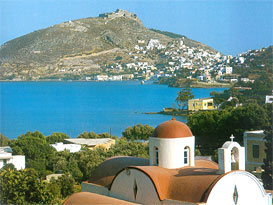 Leros: Aghia Marina, the harbor and the castle