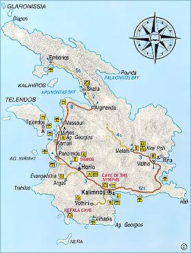 Kalymnos Island Map