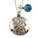 Sterling Silver Car Rear-View Mirror Charm - Virgin Mary & St. Christopher (Round)