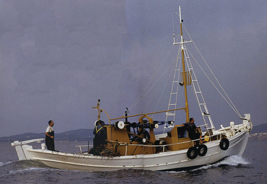 Chalkidiki fisherman out to sea