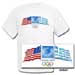 Athens 2004 USA Greek Flags Tshirt