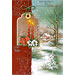 Merry Christmas and Happy New Year Greeting Card - in Greek