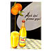 Vintage Greek Advertising Posters - Ivi Orange Juice (1958)