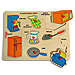 Learning About My Kitchen - Wooden Peg Puzzle (In Greek) Age 3+