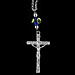 Sterling Silver Rear-View Mirror Charm - Crucifix