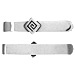 Sterling Silver Tie Clip - Greek Key Motif