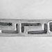 Rubber Bracelet - Sterling Silver 3 Large Greek Key (.9cm)