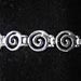 Sterling Silver Bracelet - Swirl Link (.8cm)