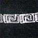 Sterling Silver Bracelet - Square Greek Key Link (.5cm)