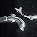 Sterling Silver Cuff Bracelet - Dolphin (6.5cm)