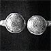 Sterling Silver Cuff Bracelet - Phaistos Disk (6.5cm)