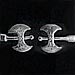 Sterling Silver Cuff Bracelet - Minoan Double Axe (6.5cm)