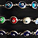 Sterling Silver Bracelet - Evil Eye Chain (.9cm)