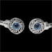Greek Sterling Silver Mati Collection - Cuff Bracelet Circle Greek Key
