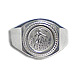 Sterling Silver Prince Carrying Lillies-Owl (circle) Men's Ring JP126R
