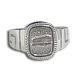 Sterling Silver Parthenon-Athena (square) Men's Ring JP130R