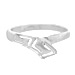Sterling Silver Ring - Greek Key Stem Overlap