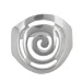 Sterling Silver Ring - Swirl Motif 13mm