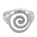 Sterling Silver Ring - Swirl Motif 14mm