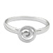 Sterling Silver Ring - Swirl Motif 7mm