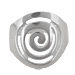 Sterling Silver Ring - Swirl Motif 18mm