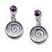 Sterling Silver Dangle Earrings - Spiral (26mm)