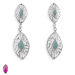 The Alcyone Collection - Sterling Silver Earrings Double (50mm)