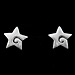 Sterling Silver Post Earrings Star (8mm)