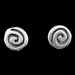The Ariadne Collection - Sterling Silver Post Earrings Swirl (6mm)