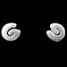 The Ariadne Collection - Sterling Silver Post Earrings Solid Swirl (7mm)