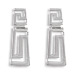 The Clio Collection - Sterling Silver Earrings - Double Greek Key (35mm)