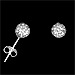 The Rio Collection - Swarovski Crystal Ball Post Earrings White (6mm)