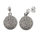 Sterling Silver Earrings - Phaistos Disk (18mm)