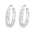 Sterling Silver Earrings - Large Greek Key Hoop (30mm)