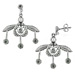 Sterling Silver Earrings - Minoan Bee (35mm)