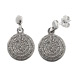 Sterling Silver Earrings - Phaistos Disk (15mm)
